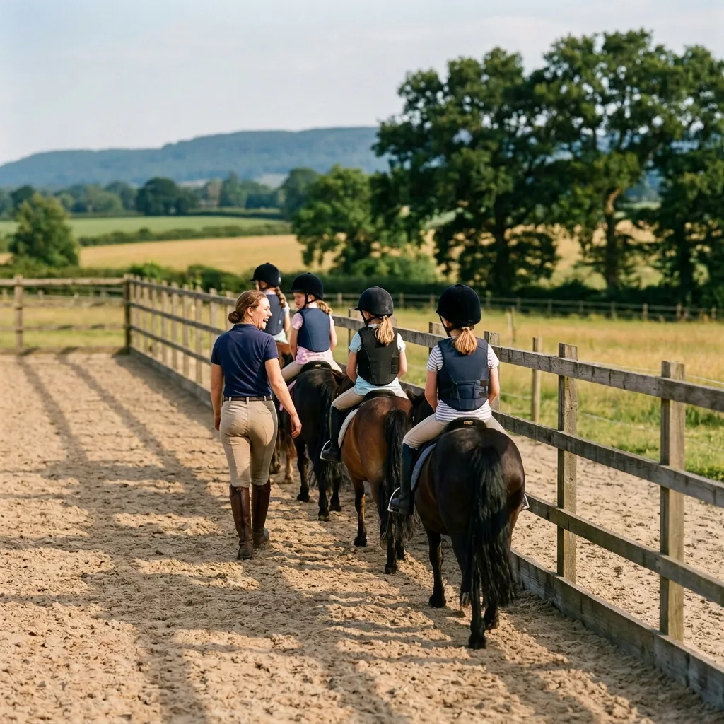 Cours de poney à Aoste, Isère